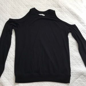 Shoulder cut out sweatshirt